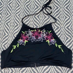 halter swim top